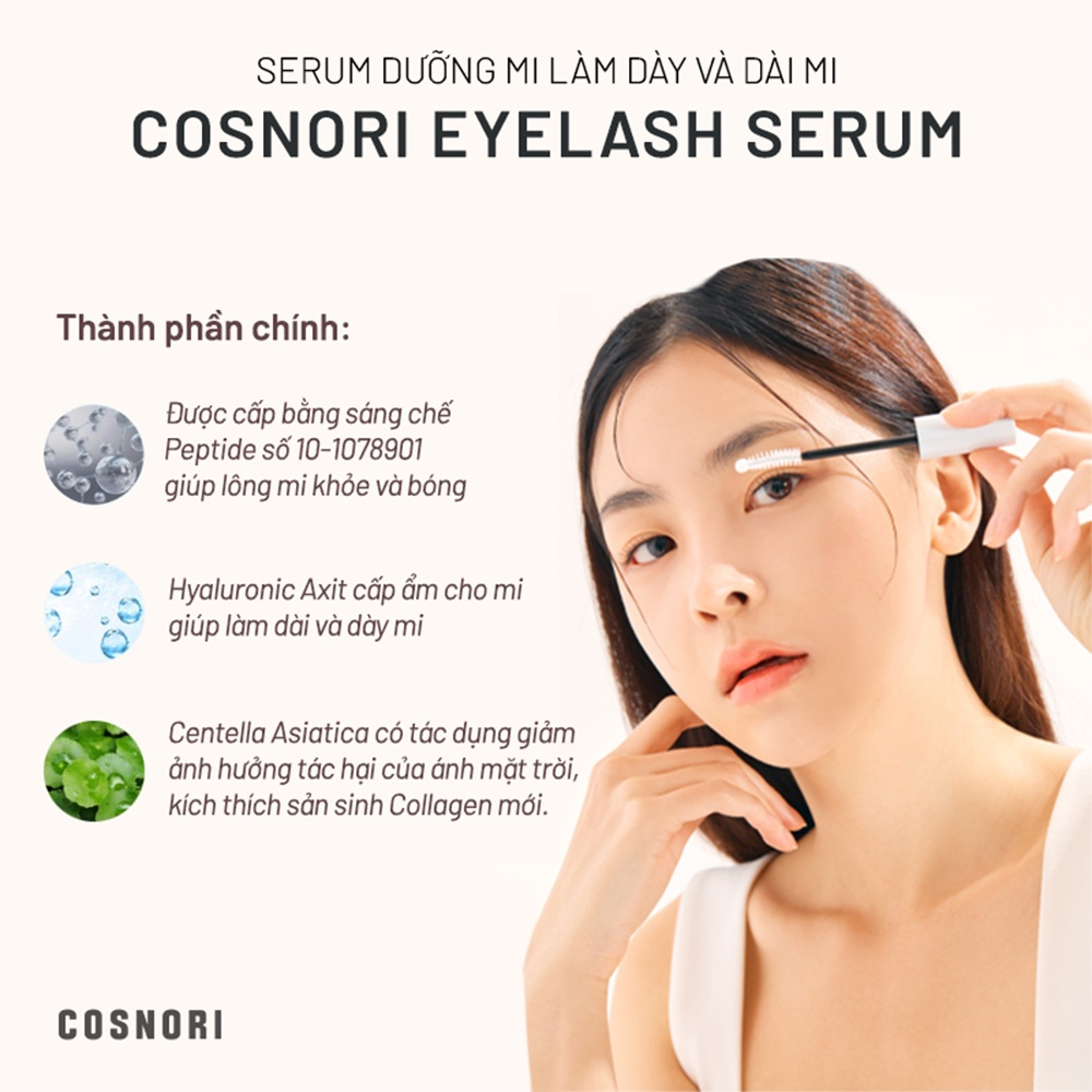 Tinh Chất Dưỡng Mi COSNORI Long Active Eyelash Serum 9g