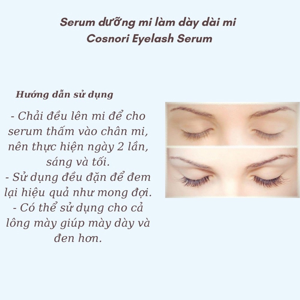 Tinh Chất Dưỡng Mi COSNORI Long Active Eyelash Serum 9g