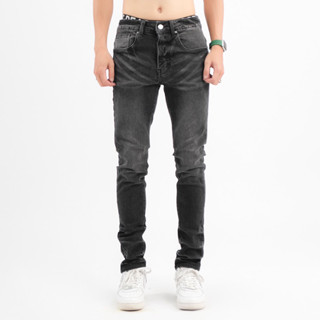 Quần Jeans AMIRI Phôi Trơn, 4 Cúc Màu Xám Trơn