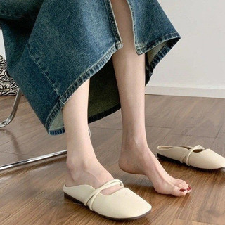 Sục nữ big size 40 41 42 43 mũi vuông phong cách ulzzang Hàn Quốc