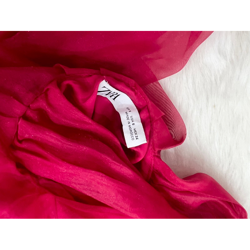 💥Bill Đức-Đầm váy Zara auth hở lưng voan nơ
