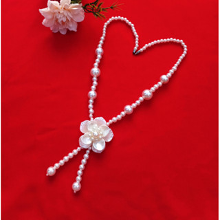  Dây chuyền Ngọc Trai Nhân Tạo Kết Hợp Áo Dài 