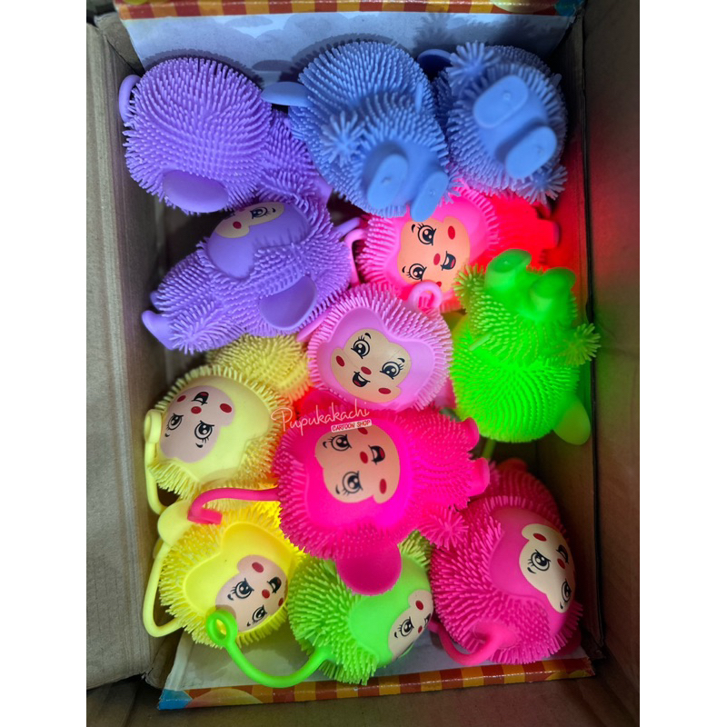 Đồ Chơi Xả Stress Banh Gai/Sâu/Minion/Thú Monster Có Đèn Nhiều Mẫu Cho Bé