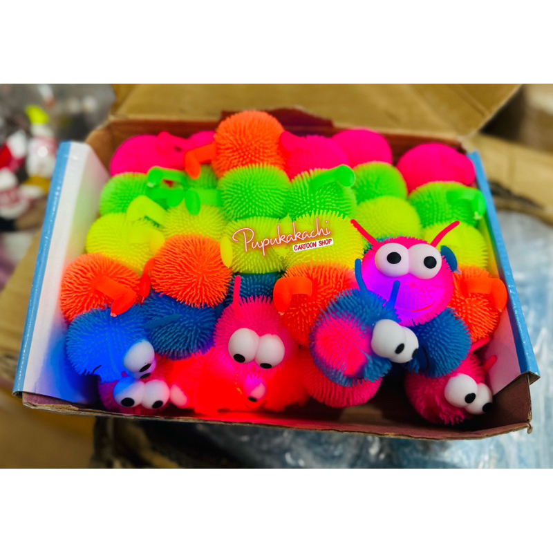 Đồ Chơi Xả Stress Banh Gai/Sâu/Minion/Thú Monster Có Đèn Nhiều Mẫu Cho Bé