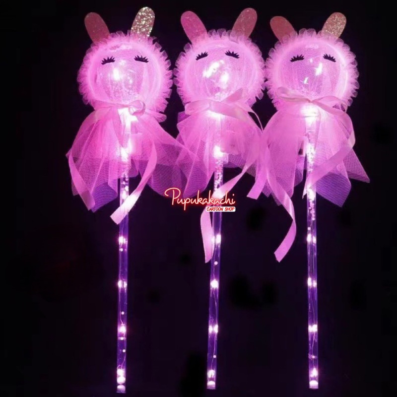 Cây Đèn TRUNG THU Pikachu/Doraemon/Thỏ Hồng Xinh Xắn Cho Bé