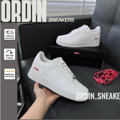 GIÀY AF1 WHITE RED X SUPREME TRẮNG ĐỎ SC