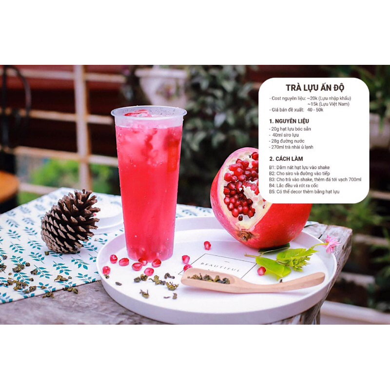 Siro lựu Boduo chai 1kg