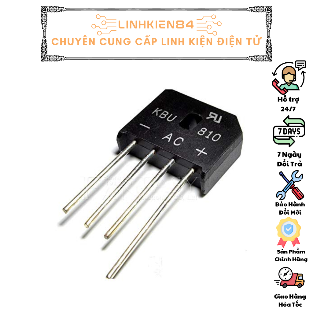 Diode Cầu, Cầu Diode, Diode Bridge Đủ Công Suất 1A - 50A