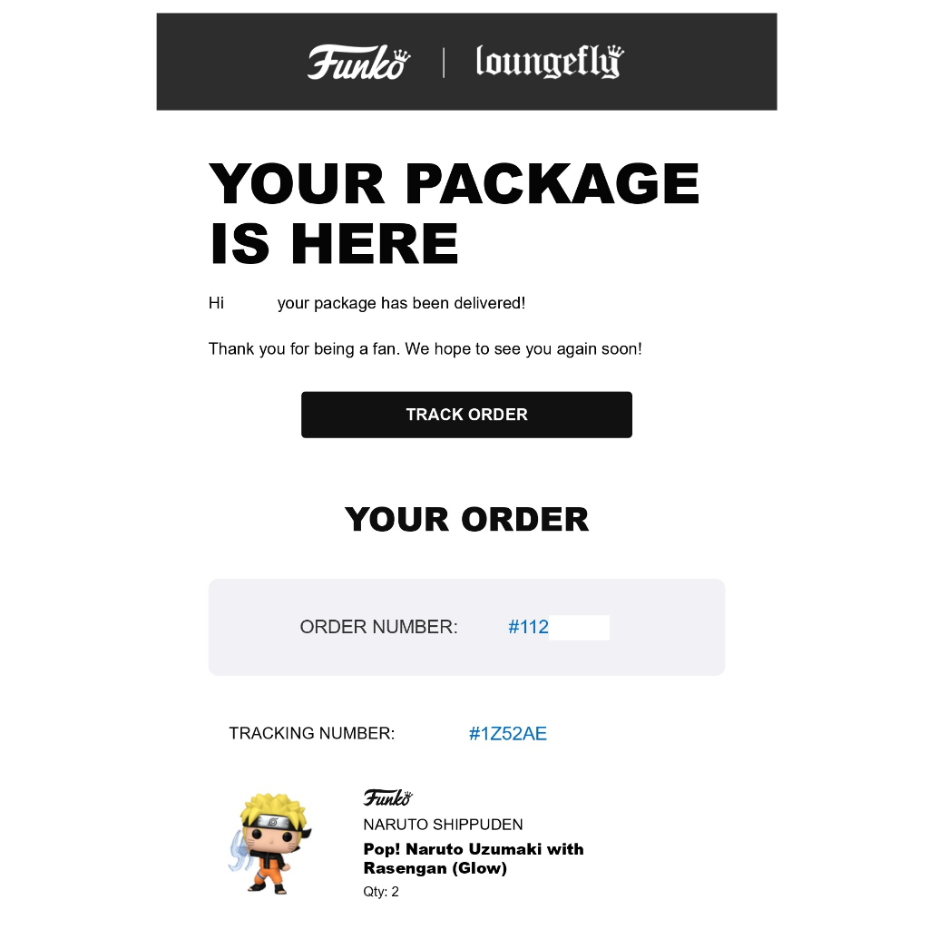 Mô hình Funko Pop Naruto Uzumaki with Rasengan