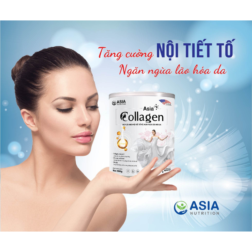 Sữa bột Asia Collagen ASIA NUTRITION 400g giúp cải thiện nội tiết tố nữ và ngăn ngừa lão hóa