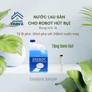 Dung Dịch Nước Lau Sàn Chuyên Dụng Cho Robot Hút Bụi Lau Nhà can 2L