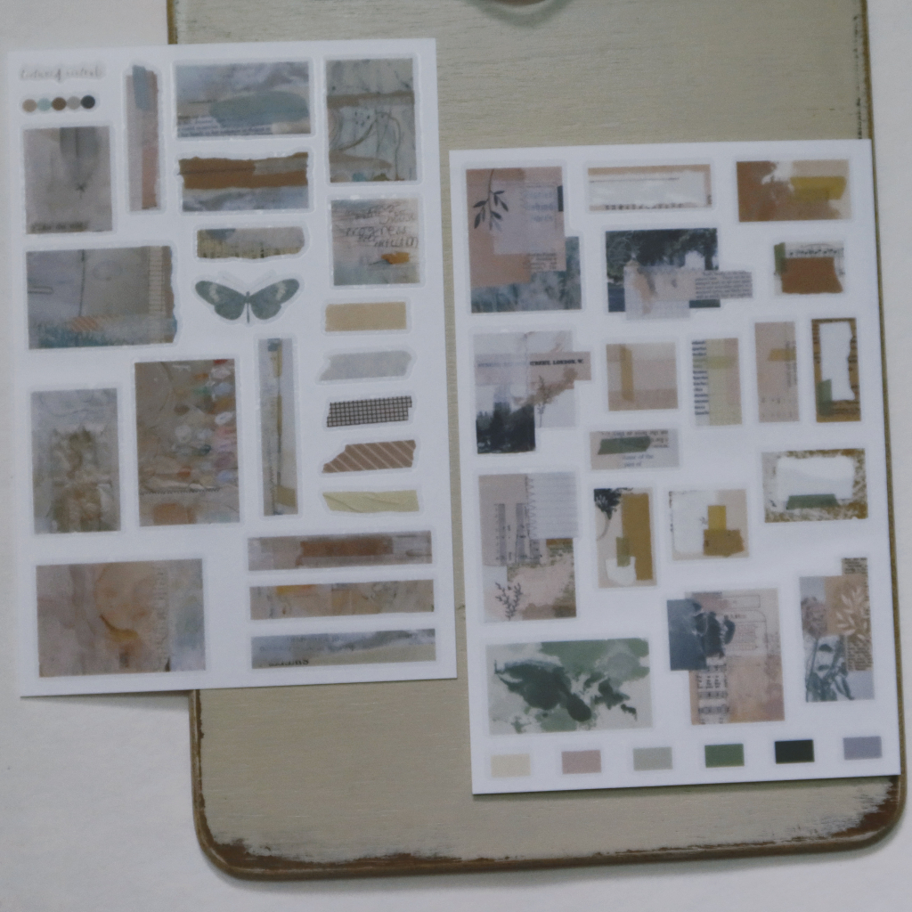 𝓑𝓾𝓵𝓵𝓮𝓽𝓳𝓸𝓾𝓻𝓷𝓪𝓵𝟏𝟏𝟓 ✿ Print on Marky Puppy mẫu "𝐑𝐞𝐭𝐫𝐨 𝐏𝐥𝐚𝐧𝐭"  nhiều hình hoa, khung giấy đẹp lạ trang trí sổ