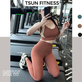 Đồ tập gym, yoga áo bra mút đúc và quần legging cạp cao, set bộ đồ thể thao chất thun poly cao cấp