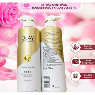Sữa Tắm OLAY B3+Vitamin C 500ml Dưỡng Trắng Da, Cấp Ẩm Và Đàn Hồi Cho Da