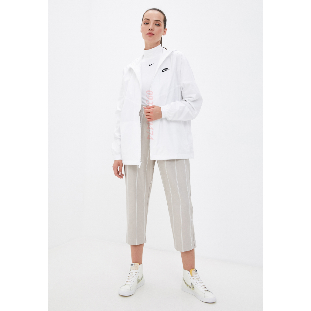 Áo khoác nữ Nike chính hãng 2 lớp có mũ trùm đầu lót lưới cách nhiệt chống thấm nước