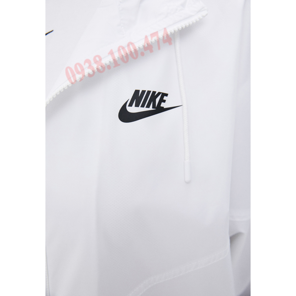 Áo khoác nữ Nike chính hãng 2 lớp có mũ trùm đầu lót lưới cách nhiệt chống thấm nước