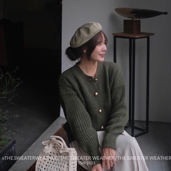 Áo len cardigan cài khuy hàng quảng châu 247plus - Cardigankhuyvang6655_P13k24