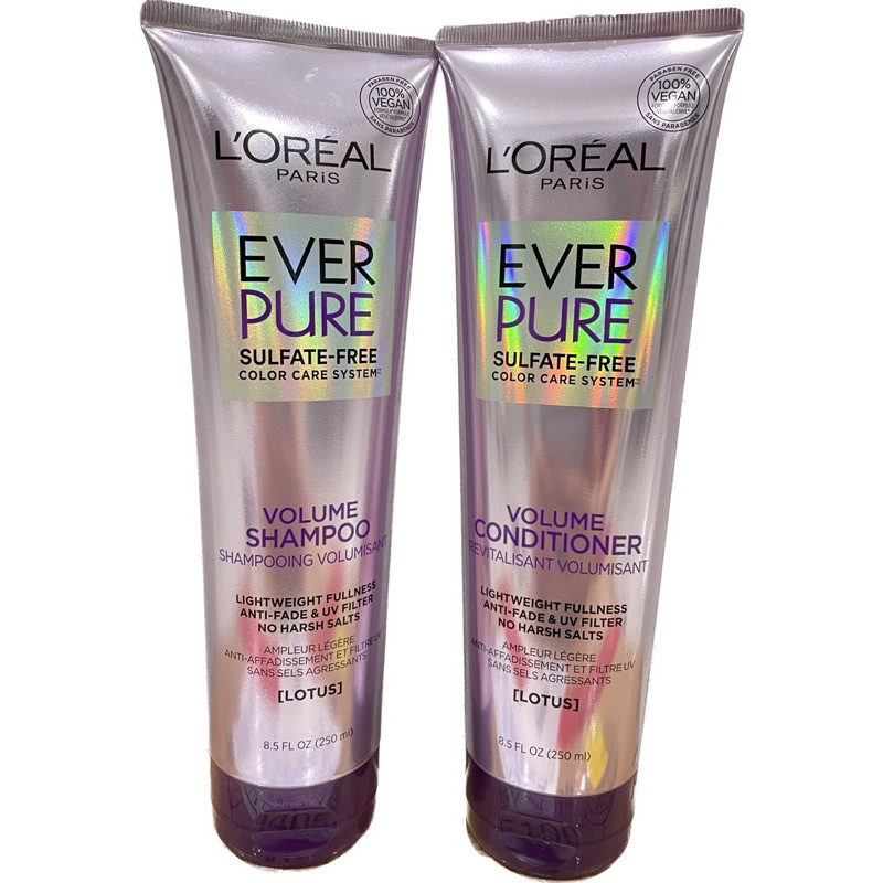 Bộ Dầu gội+ Dầu xã L'Oreal Paris EverPure Moisture Sulfate 250ml của Mỹ