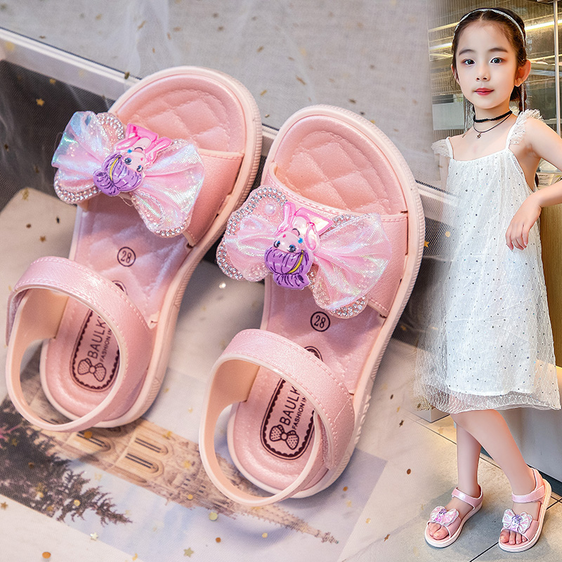 Dép xăng đan sandal bé gái đi học đi chơi chất cao su hình công chúa đẹp