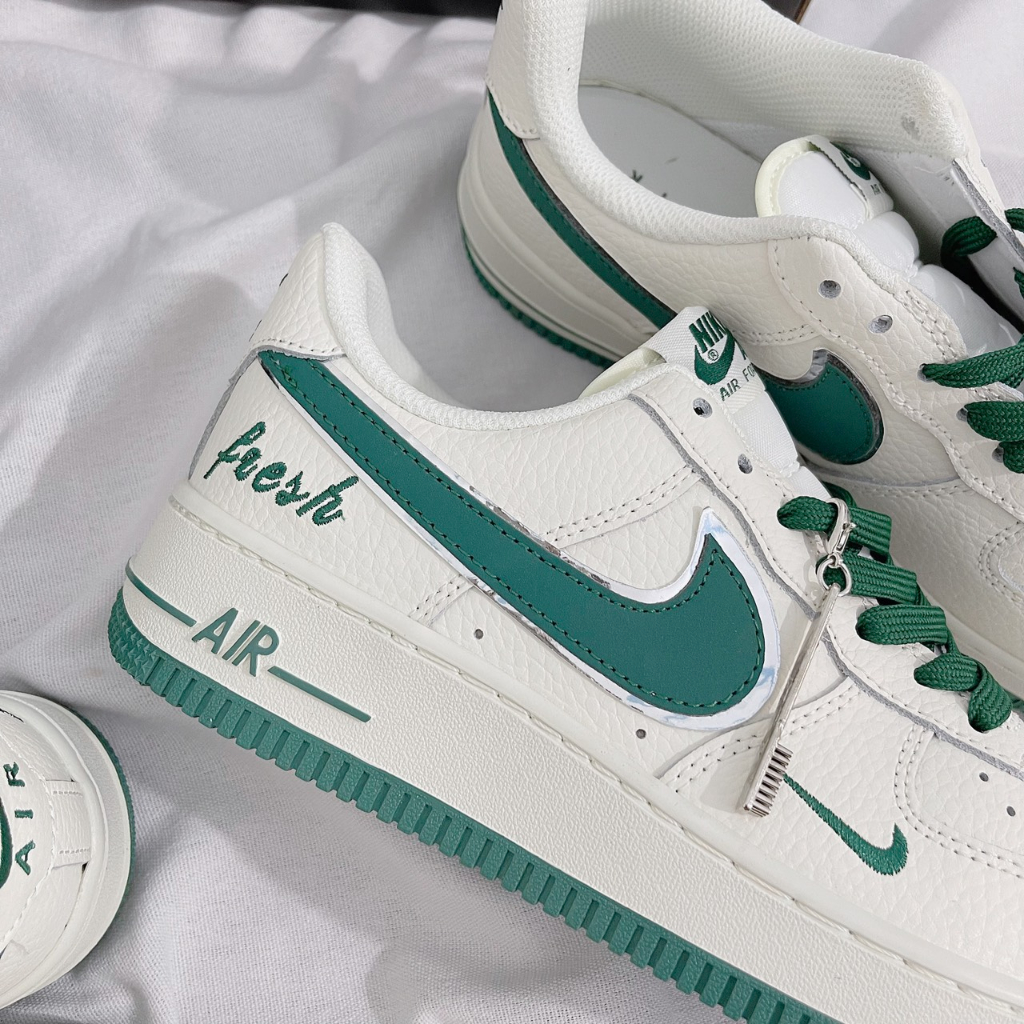 Giày Nike Air Force 1 07 Low Keep Fresh Beige Green Silver BM1996-066