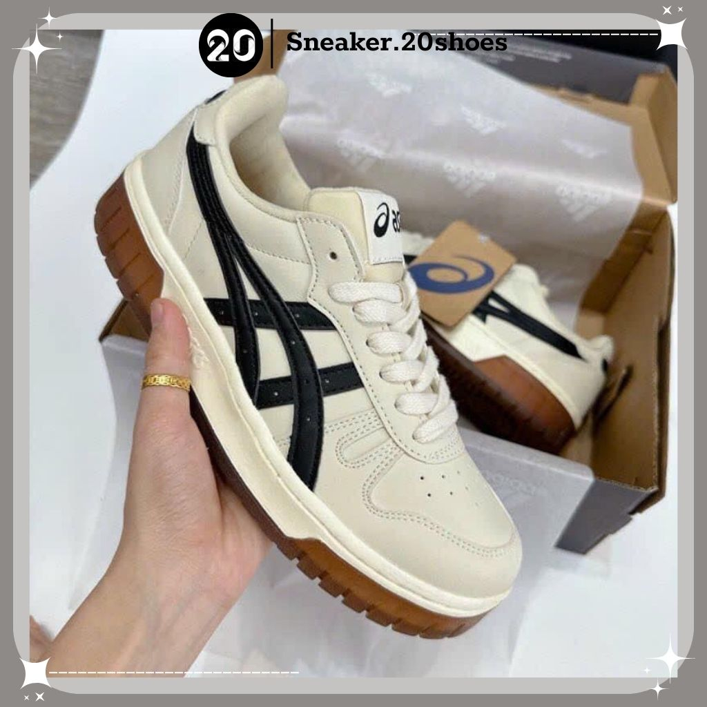 Giày Thể Thao Asics Court MZ Cream Black Gum Đủ Size Nam Nữ Bản Cao Cấp Full Box Bill - SNEAKER20SHOES