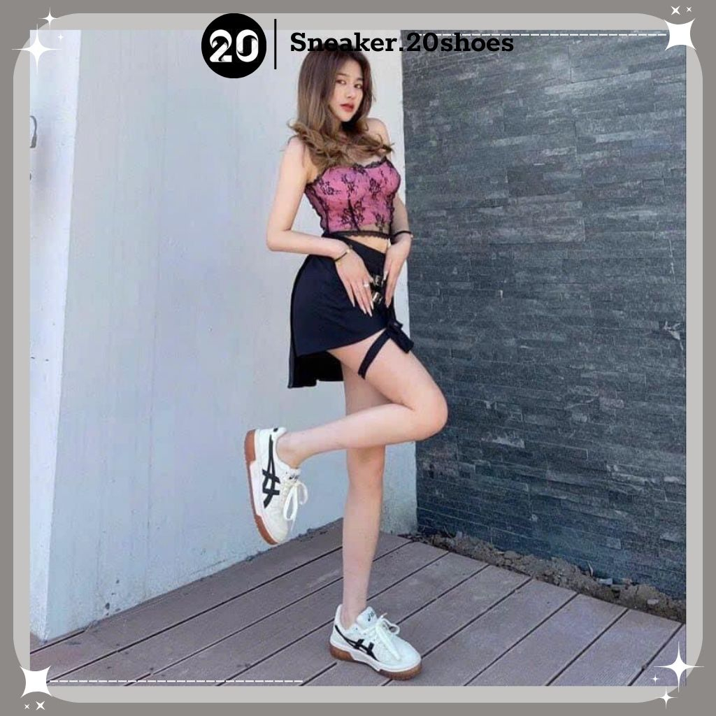 Giày Thể Thao Asics Court MZ Cream Black Gum Đủ Size Nam Nữ Bản Cao Cấp Full Box Bill - SNEAKER20SHOES