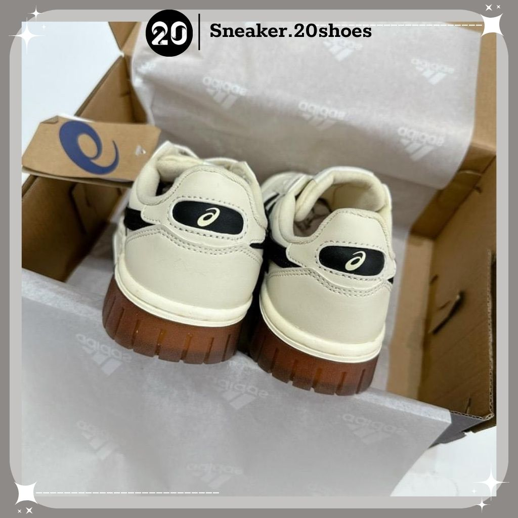 Giày Thể Thao Asics Court MZ Cream Black Gum Đủ Size Nam Nữ Bản Cao Cấp Full Box Bill - SNEAKER20SHOES