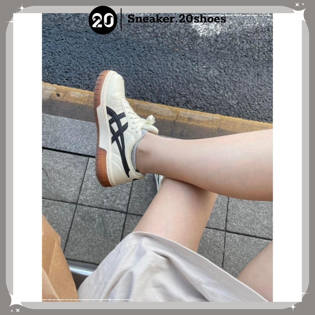 Giày Thể Thao Asics Court MZ Cream Black Gum Đủ Size Nam Nữ Bản Cao Cấp Full Box Bill - SNEAKER20SHOES