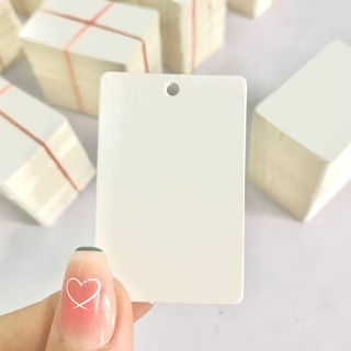 TAG GIẤY KRAFT CÓ SẴN KHÔNG IN | ĐỊNH LƯỢNG 370GSM 5CM x 7.5CM | TREO QUẦN ÁO, TRANG TRÍ - BAOBIONLINE