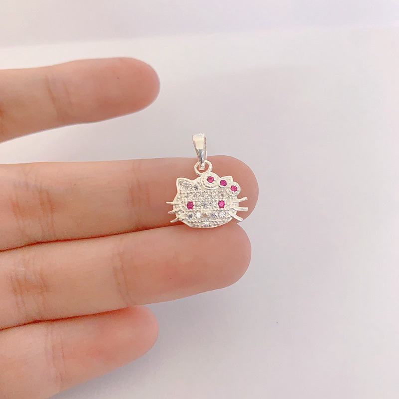 Mặt mèo kitty cho bé chuẩn bạc ta - THU HUONG SILVER