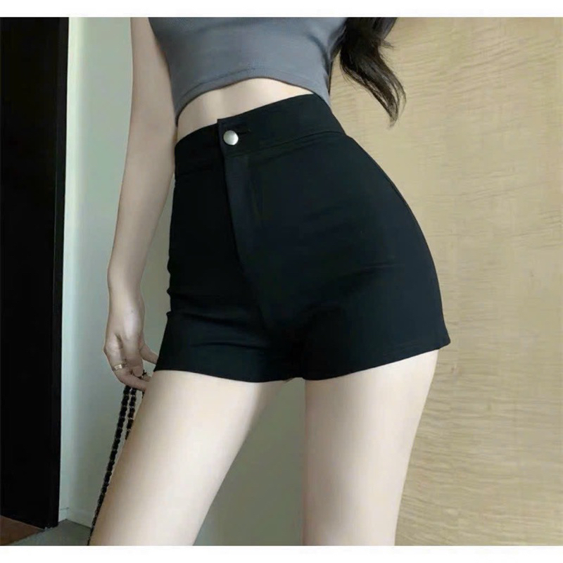 Quần đùi cạp cao, quần short chất umi cúc kháo trước đủ size nhỏ-lớn