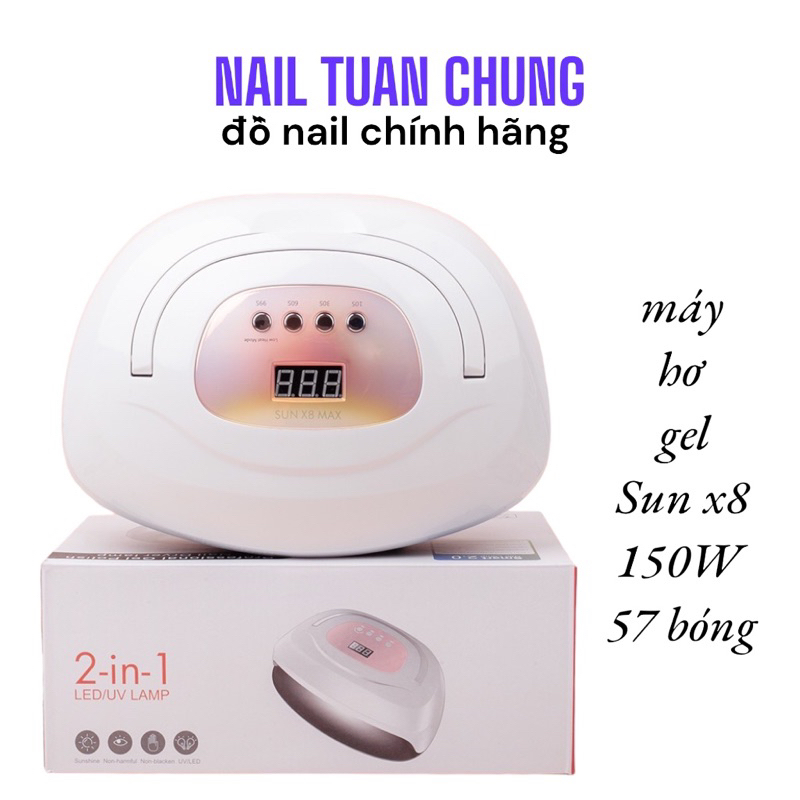 Máy Hơ Gel Sun X8 Max 150w , 57 Bóng ( Bảo Hành 3 Tháng )