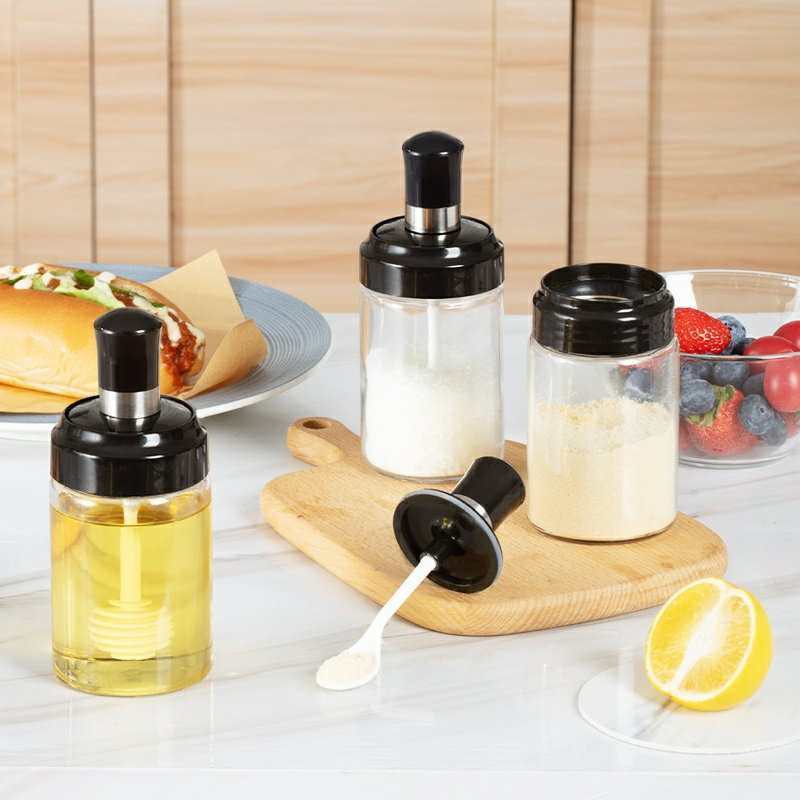 COMBO 5 Hũ đựng gia vị có thìa thông minh
