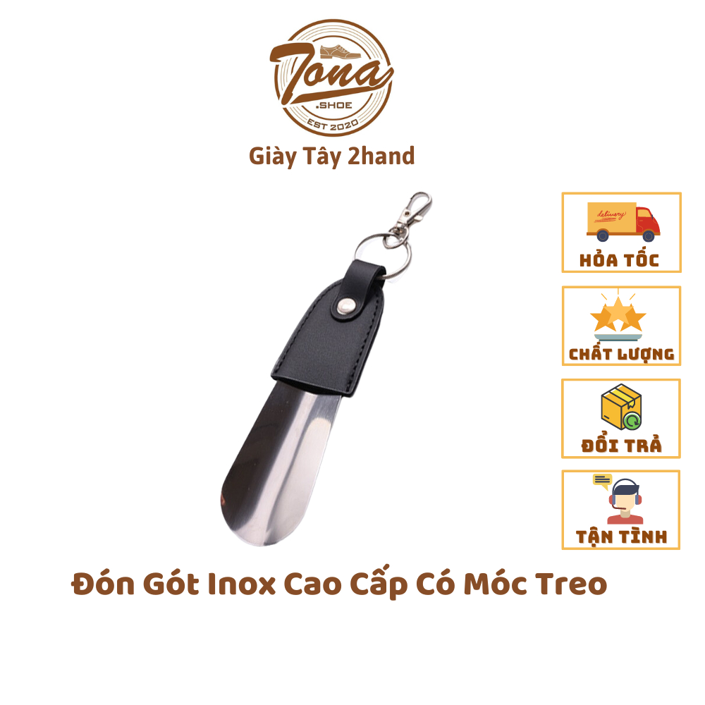Đón Gót Inox Cao Cấp Có Móc Khoá