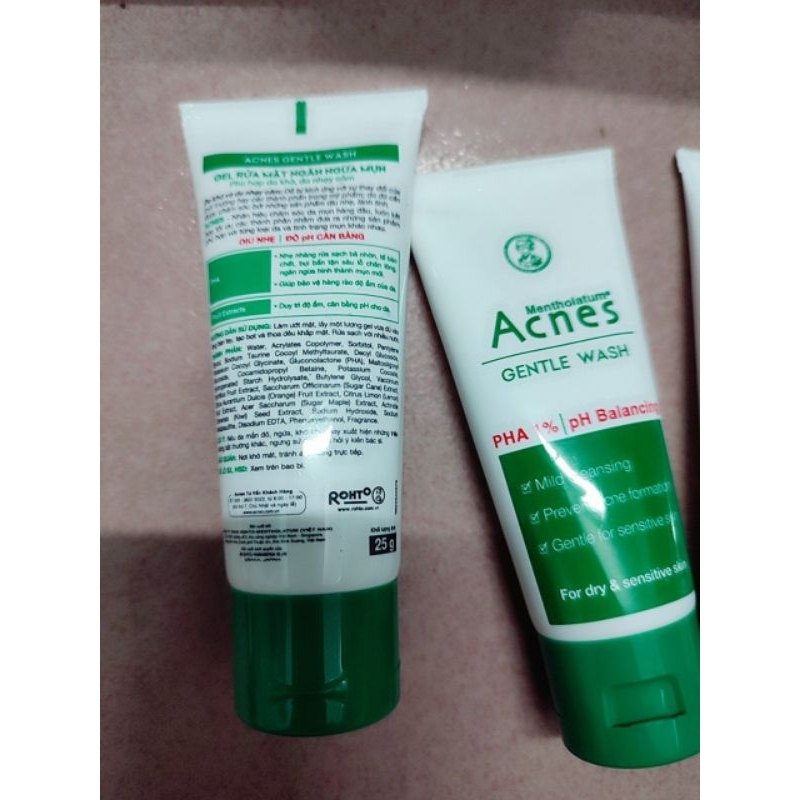 Gel rửa mặt ngăn ngừa mụn acnes gentle wash 25g