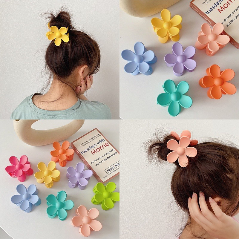 Kẹp Tóc Càng Cua Hình Bông Hoa Phong Cách Hàn Quốc Dễ Thương Cho Bạn