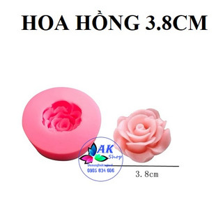 KHUÔN SILLICON HOA HỒNG 3.8CM (2506.000)