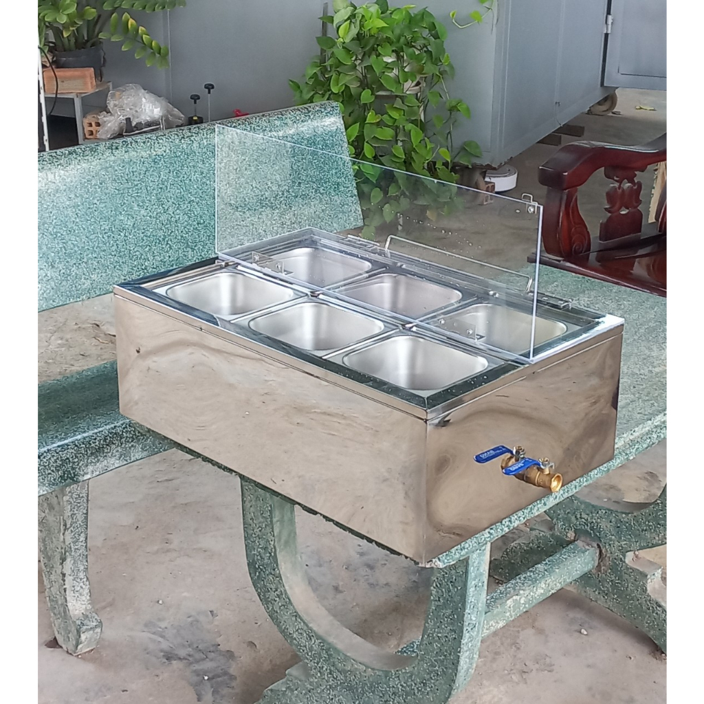 Thùng đá inox ướp lạnh khây, giữ lạnh topping trà sữa, chè