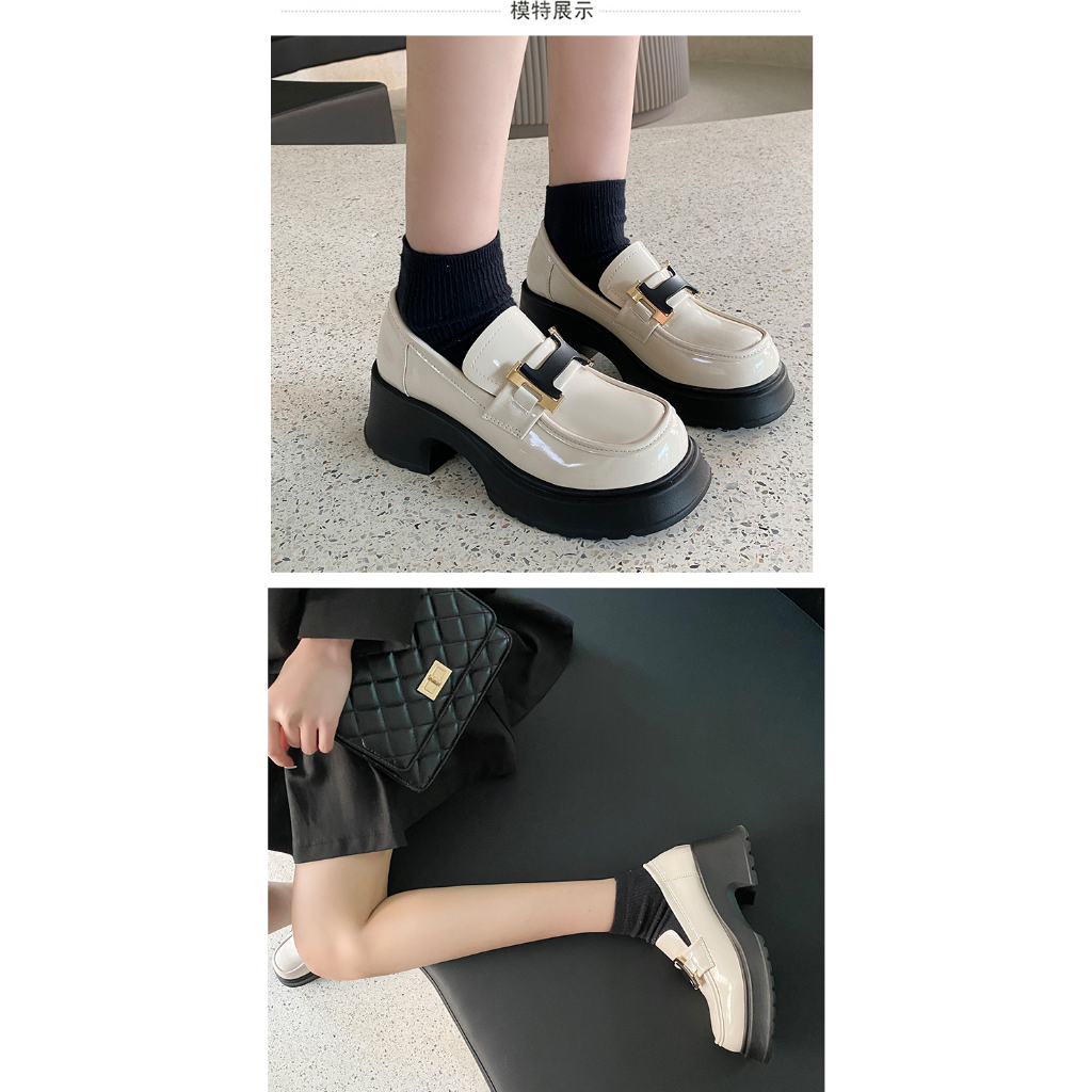 Giày moca nữ đế cao 6,5cm big size 40 41 42 43