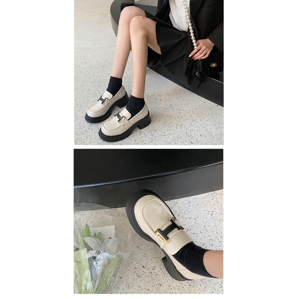 Giày moca nữ đế cao 6,5cm big size 40 41 42 43