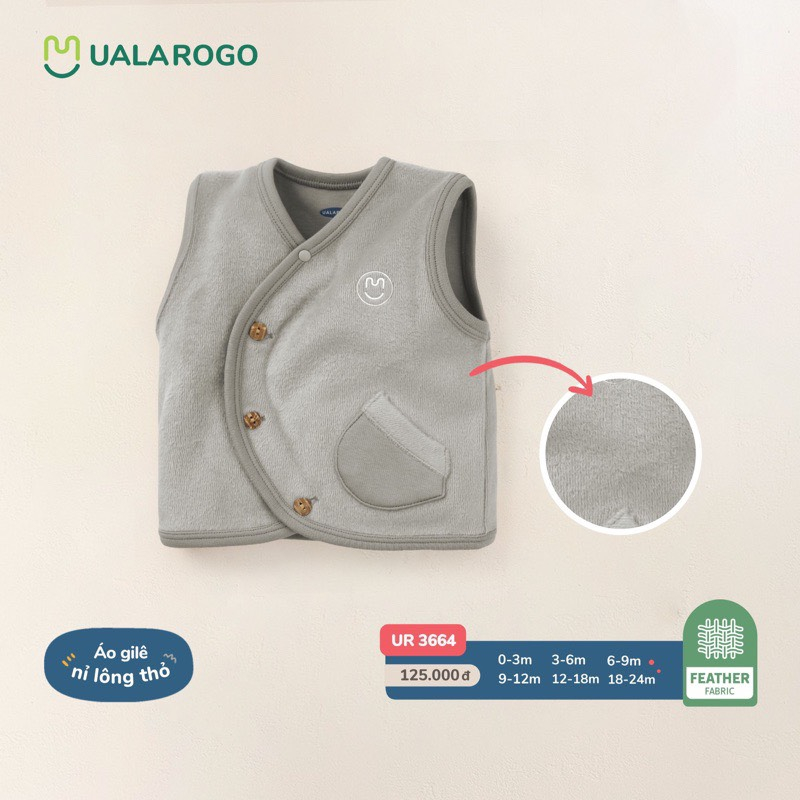 Áo Gile Uala Rogo Tai Thỏ Cho Bé Trai Bé Gái- Shop NGA STONE