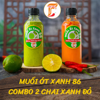  MUỐI ỚT XANH 86- combo 2 chai xanh đỏ 