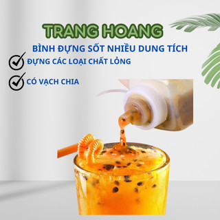Lọ đựng siro pha chế, nước sốt caramel làm cafe latte art