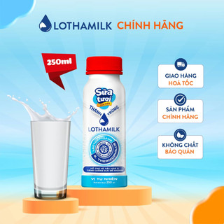 2 sữa tươi lên men Lothamilk 250ml vị bất kỳ & 1 túi thạch sữa Lothamilk 300g