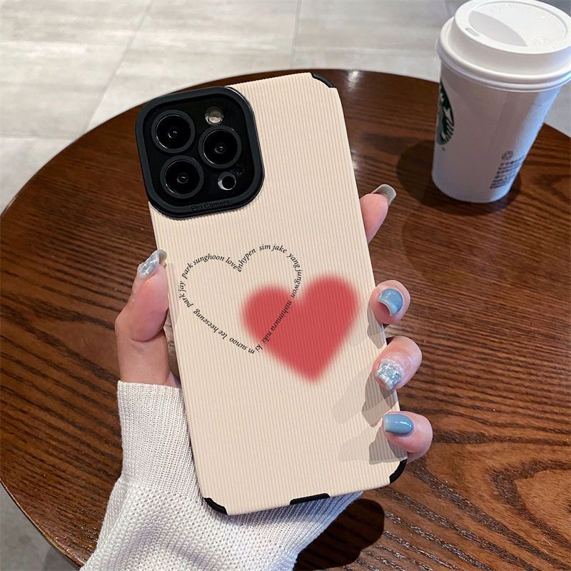 Ốp lưng iphone da in hoạ tiết tim be loved 6/6s/6plus/7plus/8plus/x/xs/xsmax/11/12/13/14/pro/max/promax - Awifi R5-3