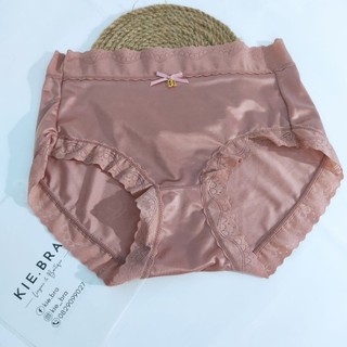 Quần lót nữ chất lụa satin mềm mịn phối ren ôm mông