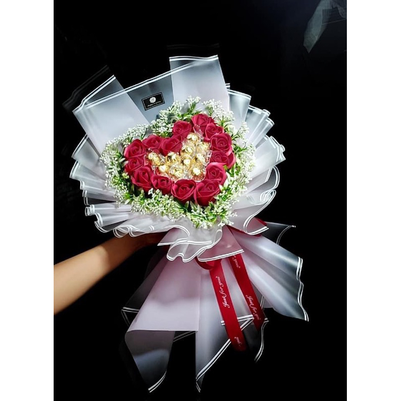 Tem dán trang trí bó hoa