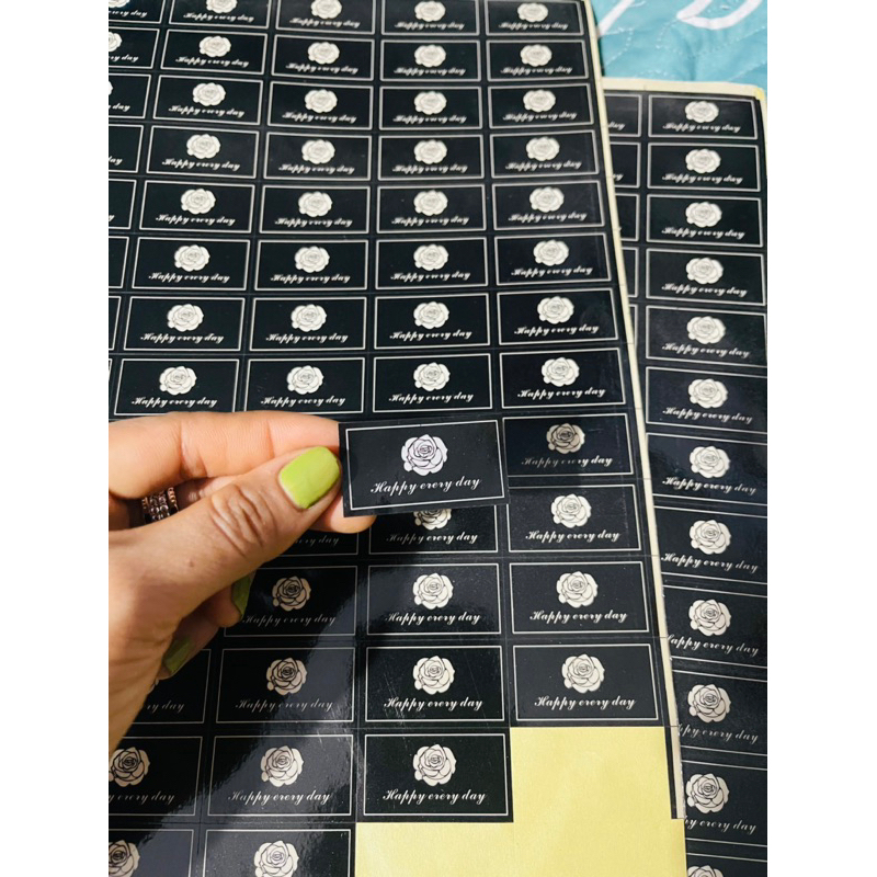 Tem dán trang trí bó hoa