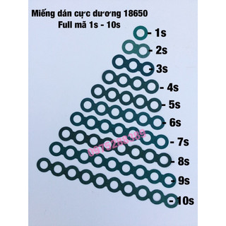MIẾNG DÁN CỰC DƯƠNG PIN 18650