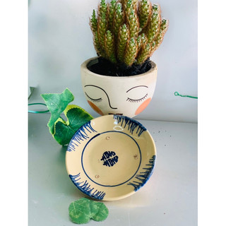 Dĩa 12cm Phếch Xanh / Gà < Ảnh Tự Chụp 100% >